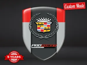 Cadillac Decal Resina Finitura Drift Distintivi Veicolo Premium